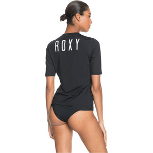 2021 Roxy Womens Enjoy Waves Short Sleeve Rash Vest ERJWR03426 - Anthracite